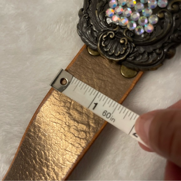 Fossil Women's Leather Rhinestone
Buckle Belt Size M - Picture 15 of 15